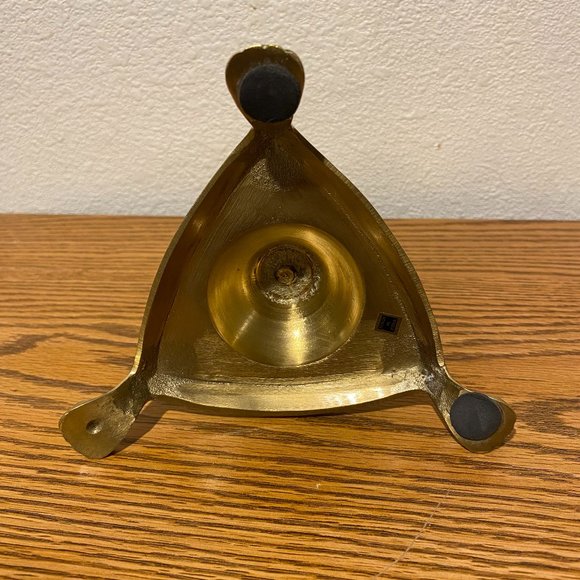Vintage Brass Claw Footed Candleholder - Picture 12 of 13